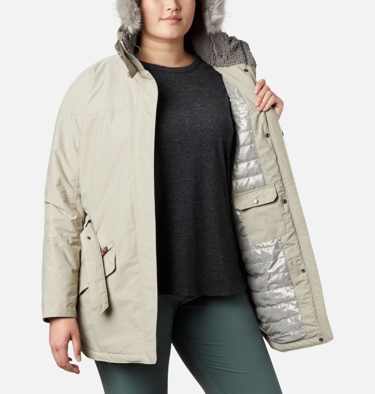 Women's Columbia Carson Pass II Jackets Light Grey | Plus Size CA-EC05L